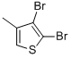 2,3-Dibromo-4-methylthiophene Structure,125257-38-7Structure