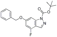 Tert-butyl6-(benzyloxy)-4-fluoro-1h-indazole-1-carboxylate Structure,1253789-02-4Structure