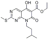 Ethyl 5-hydroxy-8-isopentyl-2-(methylthio)-7-oxo-7,8-dihydropyrido[2,3-d]pyrimidine-6-carboxylate Structure,1253790-09-8Structure