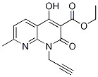 Ethyl 4-hydroxy-7-methyl-2-oxo-1-(prop-2-ynyl)-1,2-dihydro-1,8-naphthyridine-3-carboxylate Structure,1253791-04-6Structure