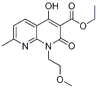 Ethyl 4-hydroxy-1-(2-methoxyethyl)-7-methyl-2-oxo-1,2-dihydro-1,8-naphthyridine-3-carboxylate Structure,1253791-96-6Structure