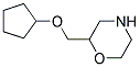 Morpholine, 2-[(cyclopentyloxy)methyl]-(9ci) Structure,125444-26-0Structure