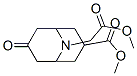 Methyl 3-(methoxycarbonyl)-7-oxo-9-azabicyclo[3.3.1]nonane-9-acetate Structure,125483-28-5Structure