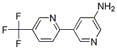 5-(Trifluoromethyl)-2,3-bipyridin-5-amine Structure,1255634-59-3Structure