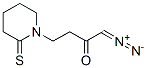 2-Butanone, 1-diazo-4-(2-thioxo-1-piperidinyl)- Structure,125627-64-7Structure