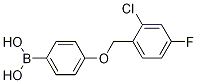 4-(2-Chloro-4-fluorophenylmethoxy)phenylboronic acid Structure,1256355-86-8Structure