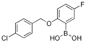 2-(4-Chlorophenylmethoxy)-5-fluorophenylboronic acid Structure,1256358-54-9Structure