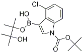 Tert-butyl 4-chloro-3-(4455-tetramethyl-132-dioxaborolan-2-yl)-1h-indole-1-carboxylate Structure,1256359-94-0Structure