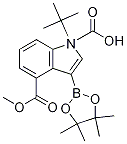 1-Tert-butyl 4-methyl 3-(4,4,5,5-tetramethyl-1,3,2-dioxaborolan-2-yl)-1h-indole-1,4-dicarboxylate Structure,1256359-97-3Structure