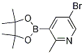 5-Bromo-2-methylpyridine-3-boronic acid pinacol ester Structure,1256360-43-6Structure