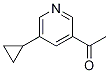 1-(5-Cyclopropylpyridin-3-yl)ethanone Structure,1256818-46-8Structure