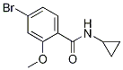 N-cyclopropyl-4-bromo-2-methoxybenzamide Structure,1257665-11-4Structure