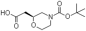 (S)-n-boc-morpholine-2-acetic acid Structure,1257850-82-0Structure