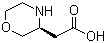 (S)-morpholin-3-yl-acetic acid Structure,1257856-13-5Structure