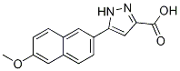 5-(6-Methoxynaphthalen-2-yl)-1h-pyrazole-3-carboxylic acid Structure,1257877-12-5Structure