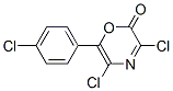 2H-1,4-oxazin-2-one, 3,5-dichloro-6-(4-chlorophenyl)- Structure,125850-01-3Structure