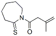 2H-azepine-2-thione, hexahydro-1-(3-methyl-1-oxo-3-butenyl)-(9ci) Structure,125880-11-7Structure