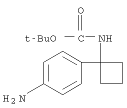 Tert-butyl 1-(4-aminophenyl)cyclobutylcarbamate Structure,1259224-00-4Structure