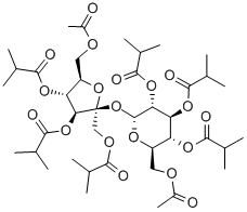 Sucrose diacetate hexaisobutyrate Structure,126-13-6Structure