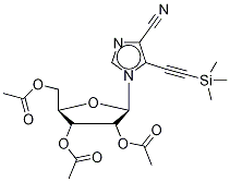 5-(2-(Trimethylsilyl)-1-ethyn-1-yl)-1-(2’,3’,5’-tri-o-acetyl-beta-d-ribofuranosyl)imidazo-4-carbonitrile Structure,126004-21-5Structure