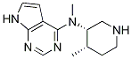 N-methyl-n-((3s,4s)-4-methylpiperidin-3-yl)-7h-pyrrolo[2,3-d]pyrimidin-4-amine Structure,1260614-73-0Structure