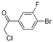 1-(4-Bromo-3-fluorophenyl)-2-chloroethanone Structure,1260857-14-4Structure