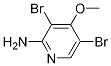 3,5-Dibromo-4-methoxypyridin-2-amine Structure,1261269-82-2Structure