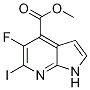 Methyl 5-fluoro-6-iodo-1h-pyrrolo[2,3-b]pyridine-4-carboxylate Structure,1261365-57-4Structure