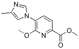 Methyl 6-methoxy-5-(4-methyl-1h-imidazol-1-yl)pyridine-2-carboxylate Structure,1262197-81-8Structure