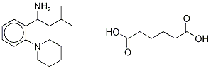 3-Methyl-1-(2-(1-piperidinyl)phenyl)butylamine adipate (1:5) Structure,1262393-01-0Structure