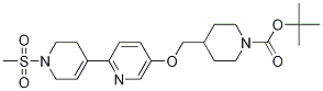 Tert-butyl 4-(((1-(methylsulfonyl)-1,2,3,6-tetrahydro-[2,4-bipyridin]-5-yl)oxy)methyl)piperidine-1-carboxylate Structure,1262399-87-0Structure