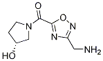 Methanone, [3-(aminomethyl)-1,2,4-oxadiazol-5-yl][(3r)-3-hydroxy-1-pyrrolidinyl]- Structure,1263095-26-6Structure