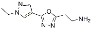 1,3,4-Oxadiazole-2-ethanamine, 5-(1-ethyl-1h-pyrazol-4-yl)- Structure,1263095-69-7Structure