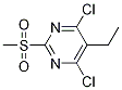 4,6-Dichloro-5-ethyl-2-(methylsulfonyl)pyrimidine Structure,1263314-16-4Structure