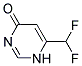 4(1H)-pyrimidinone, 6-(difluoromethyl)-(9ci) Structure,126538-89-4Structure