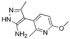 4-(6-Methoxy-2-methylpyridin-3-yl)-3-methyl-1h-pyrazol-5-amine Structure,1266353-34-7Structure