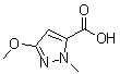 3-Methoxy-1-methyl-1h-pyrazole-5-carboxylic acid Structure,126674-95-1Structure