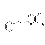 Pyridine, 3-bromo-2-methyl-6-(phenylmethoxy)- Structure,126717-60-0Structure