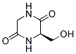 2,5-Piperazinedione, 3-(hydroxymethyl)-, (3r)-(9ci) Structure,126766-09-4Structure