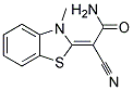 Acetamide, 2-cyano-2-(3-methyl-2(3h)-benzothiazolylidene)-(9ci) Structure,126772-94-9Structure