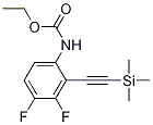 Ethyl 3,4-difluoro-2-((trimethylsilyl)ethynyl)phenylcarbamate Structure,1268052-96-5Structure