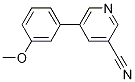 5-(3-Methoxyphenyl)pyridine-3-carbonitrile Structure,1268095-80-2Structure