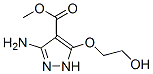 1H-pyrazole-4-carboxylicacid,3-amino-5-(2-hydroxyethoxy)-,methylester(9ci) Structure,126865-27-8Structure