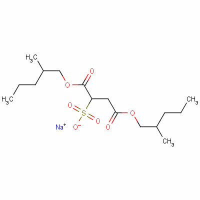 Sodium 1,4-bis(2-methylpentyl) sulphonatosuccinate Structure,127-38-8Structure