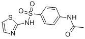 N-(4-(n-(thiazol-2-yl)sulfamoyl)phenyl)acetamide Structure,127-76-4Structure