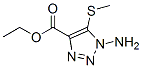 1H-1,2,3-triazole-4-carboxylicacid,1-amino-5-(methylthio)-,ethylester(9ci) Structure,127045-27-6Structure