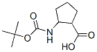 2-Tert-butoxycarbonylamino-cyclopentanecarboxylic acid Structure,127057-07-2Structure