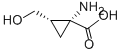 (1R,2s)-1-amino-2-(hydroxymethyl)-cyclopropanecarboxylic acid Structure,127181-31-1Structure