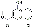 8-Chloro-4-hydroxy-2-naphthalenecarboxylic acid methyl ester Structure,127265-99-0Structure