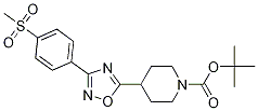 3-[4-(Methylsulfonyl)phenyl]-5-(1-boc-4-piperidyl)-1,2,4-oxadiazole Structure,1272756-23-6Structure